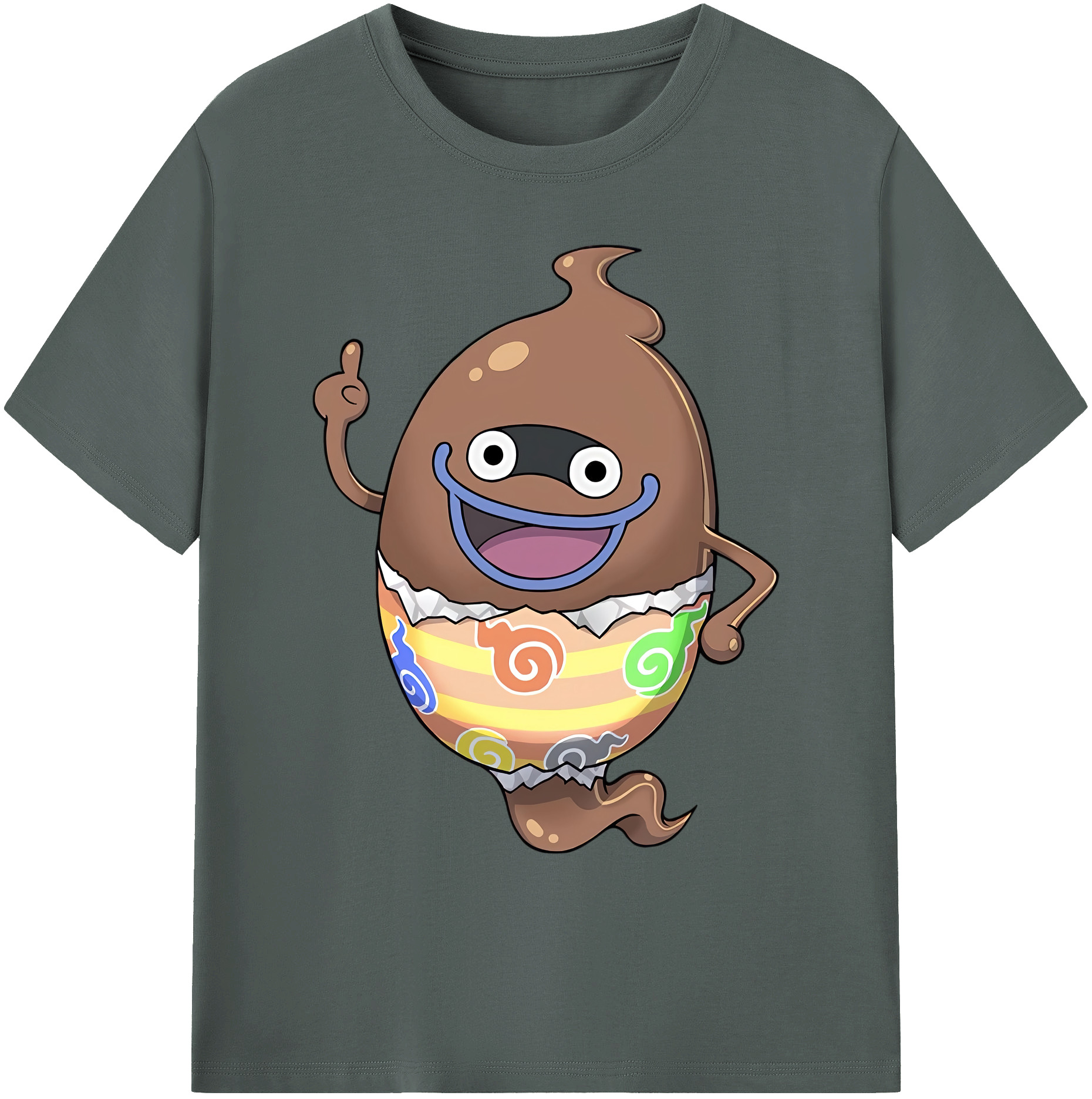 （画像用） 妖怪ウォッチ Yo-kai Watch 綿100％ メンズ半袖Tシャツ｜肌触りやわらか＆通気性